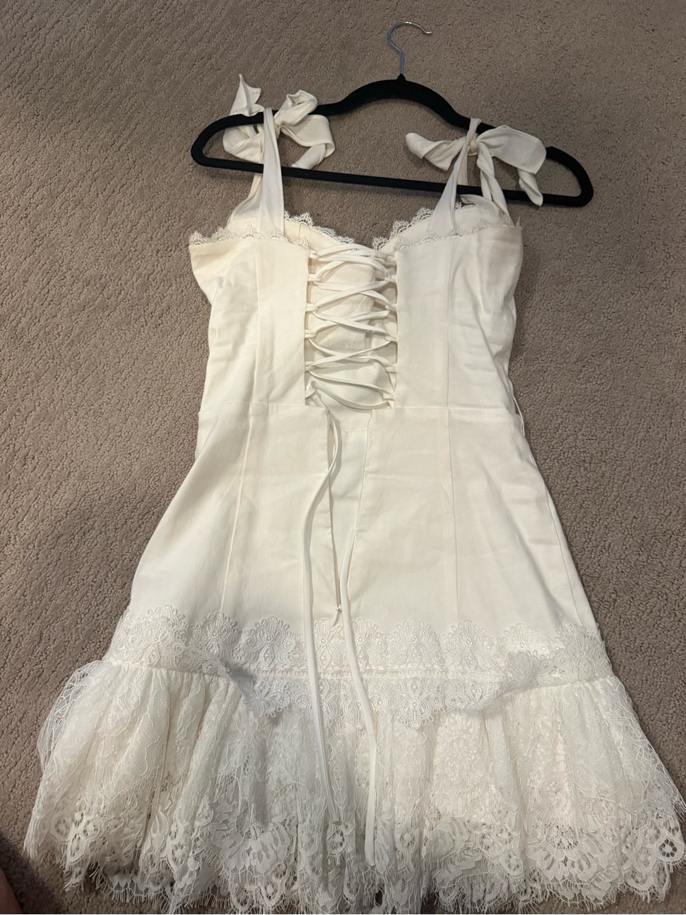 V Chapman  Lace Hem Mini Dress (size 2) - Picture 3 of 7